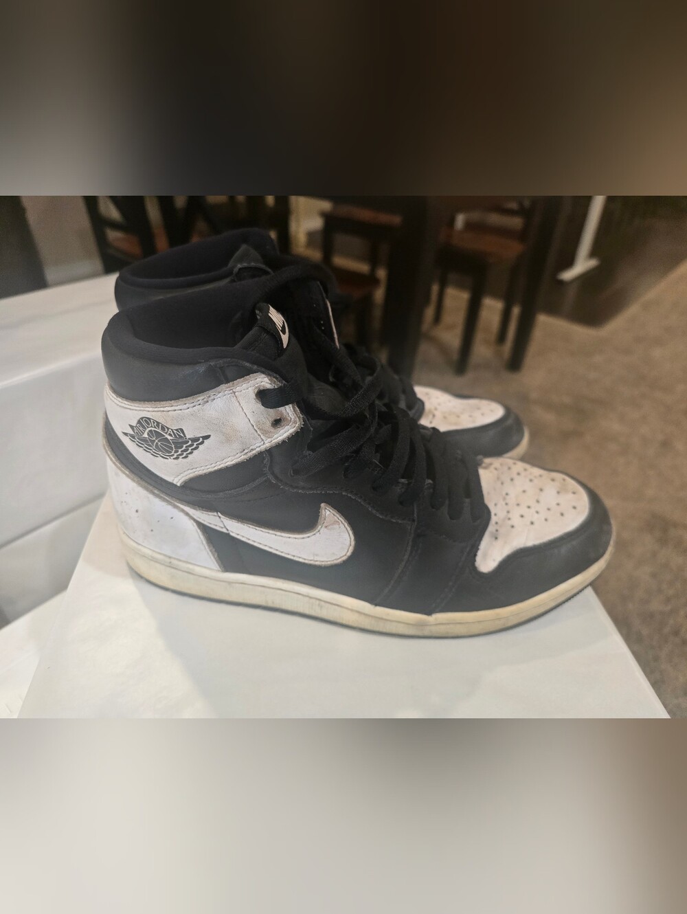 Nike Air Jordan Black & White High-Top Women’s Sneakers